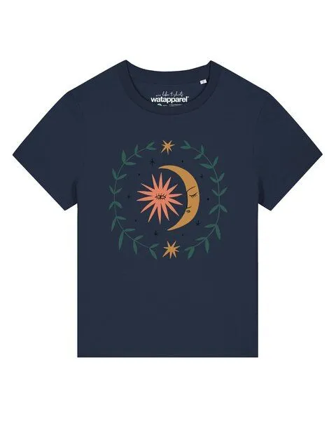watapparel watapparel T-Shirt Frauen Love and flex, French navy, – Produktbild 1 von 2