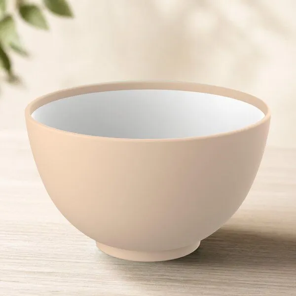 elasto elasto Müslischale aus Kunststoff, Aprikose (orange), – Produktbild 1 von 4