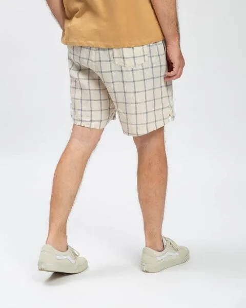 MATONA Matona Sommerliche kurze Hose aus Leinen für Männer / Linen Shorts, Blue net, – Produktbild 2 von 4