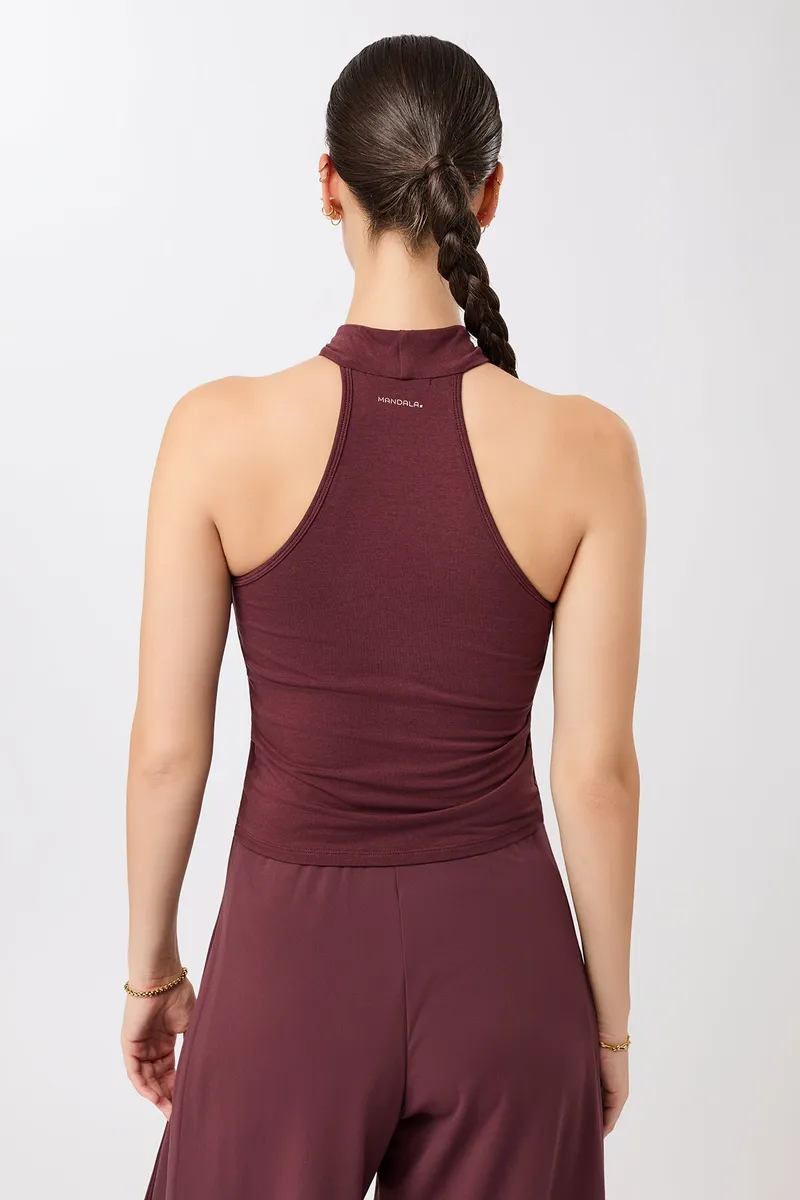 mandala MANDALA Damen vegan Top Tania Rubinrot, Dunkelrot, – Produktbild 2 von 2
