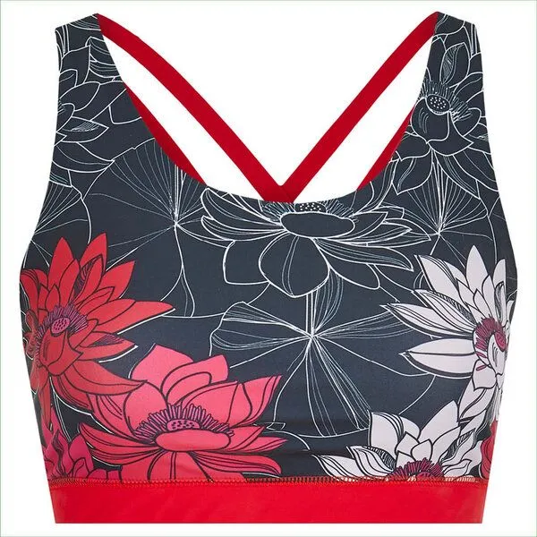 nice to meet me nice to meet me Flow Bra – Sport-Bra aus ECONYL® bzw. recyceltem Polyester, Lotus, – Produktbild 1 von 4
