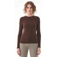 ORGANICATION ORGANICATION Langarmshirt aus LENZING ECOVERO, Braun(chesnut), – Produktbild 1 von 1