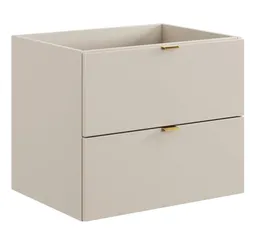 Lomadox Waschbeckenschrank DURANGO-56 Waschtischunterschrank, 60cm, kaschmir, 2 Schubladen – Produktbild 1 von 1