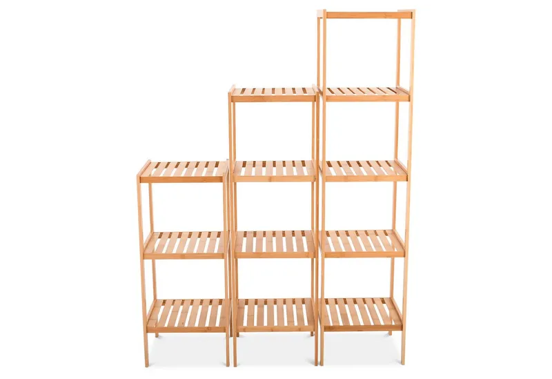 Raburg Standregal Badregal, Bambus, Keda, 4 Böden, für Bad, Küche oder Wohnraum, Beige, – Produktbild 3 von 3