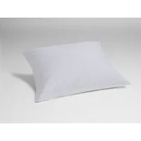 Yumeko Kissenbezug "Yumeko" aus Baumwolle TENCEL, White stripe/pure white, – Produktbild 1 von 1