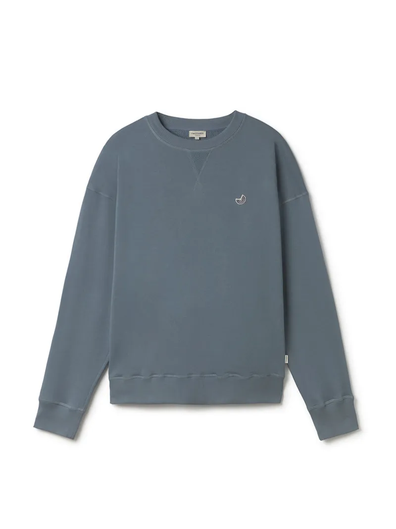 TWOTHIRDS TWOTHIRDS Herren vegan Sweatshirt Hagenmiddle Sturmblau, Blau, – Produktbild 2 von 2