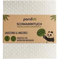 pandoo pandoo Nachhaltige Schwammtücher 3er-Set – waschbar, saugstark & plastikfrei – Produktbild 1 von 1