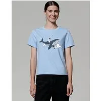 watapparel watapparel T-Shirt Frauen Spacewhale, Blue soul, – Produktbild 1 von 1