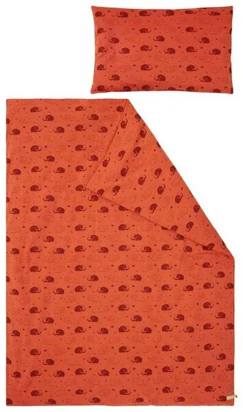 loud + proud loud + proud Kinder Jersey Bettwäsche-Set 100 x 135cm, GOTS-zertifiziert, Cinnamon(orange), – Produktbild 2 von 4
