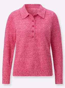 Witt Polopullover pink-ecru-meliert – Produktbild 1 von 1