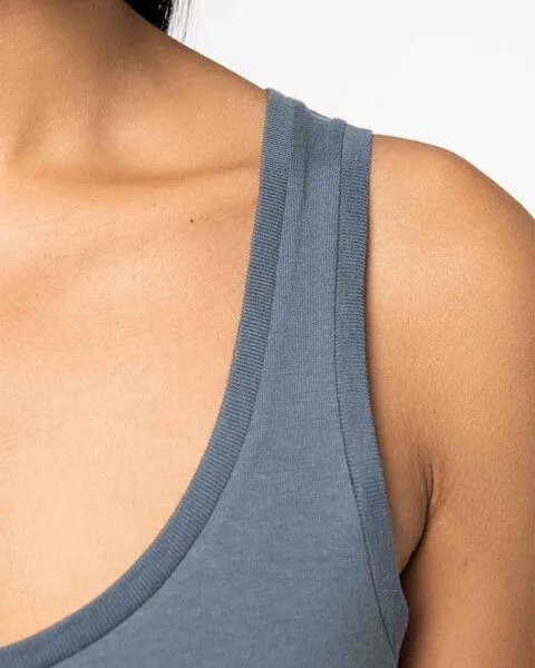 YTWOO YTWOO Damen Tank Top aus 100% Bio-Baumwolle, Grau, – Produktbild 3 von 3