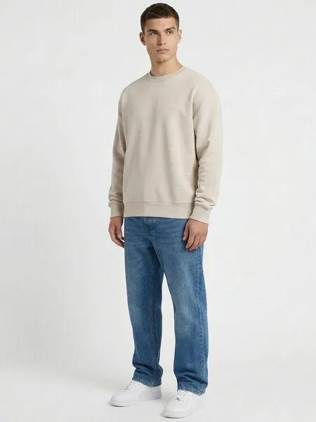 COREBASE Corebase Sweatshirt 100% Baumwolle 450 GSM, Storm, – Produktbild 3 von 3