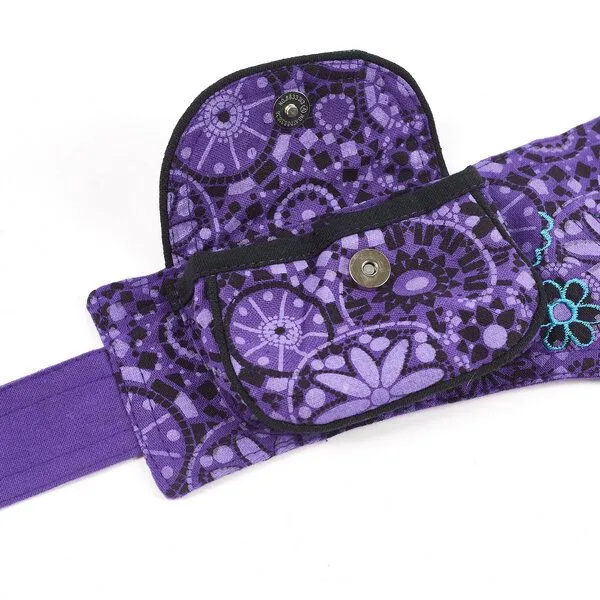 short'n'pietz short'n'pietz handgenähte Gürteltasche mit verstellbarem Gürtel, Lila, – Produktbild 7 von 7