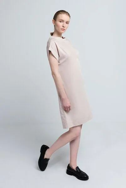 SHIPSHEIP SHIPSHEIP CAMILLE - Damen Kleid aus Bio-Baumwolle, Almond (rosa), – Produktbild 1 von 4
