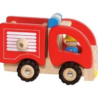Goki goki Feuerwehrwagen aus Massivholz 16,7x9,1x10,5 cm – Produktbild 1 von 1