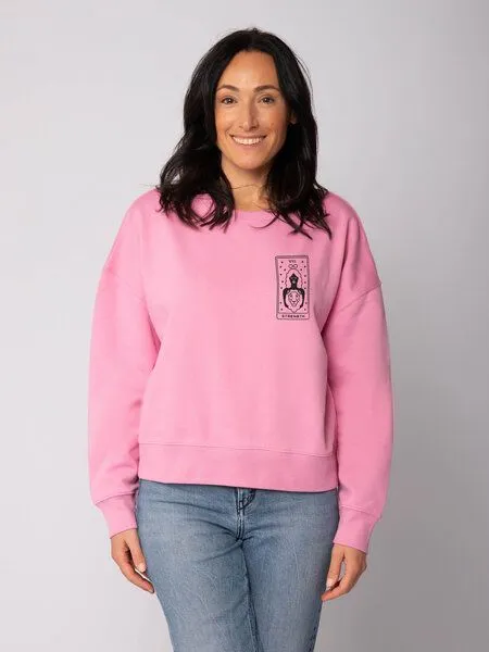 watapparel watapparel Sweatshirt Frauen Tarot Strength, Bubble pink, – Produktbild 2 von 2