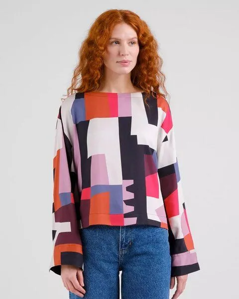 Dedicated DEDICATED Bluse Udda Abstract Chaos - Multicolor – Produktbild 2 von 4