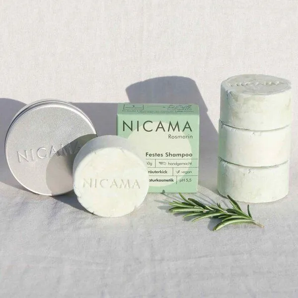NICAMA Festes Shampoo 4er Set mit Aufbewahrungsdose - NICAMA – Produktbild 4 von 7