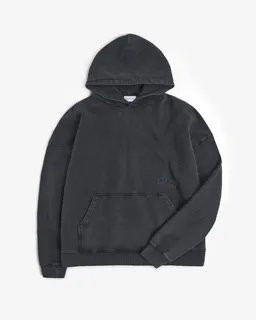 Rotholz Rotholz Damen vegan Hoodie Logo Washed Schwarz – Produktbild 1 von 1