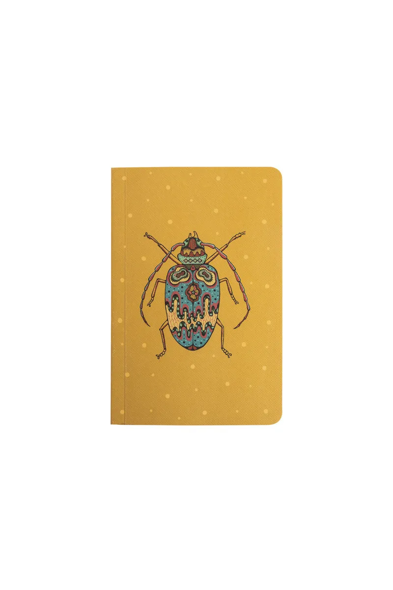 Tranquillo Notizbuch VIBRANT BEETLE - gelb – Produktbild 1 von 2