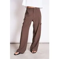 JAN N JUNE JAN 'N JUNE Damen vegan Cargohose Fano Lehm Braun – Produktbild 1 von 1
