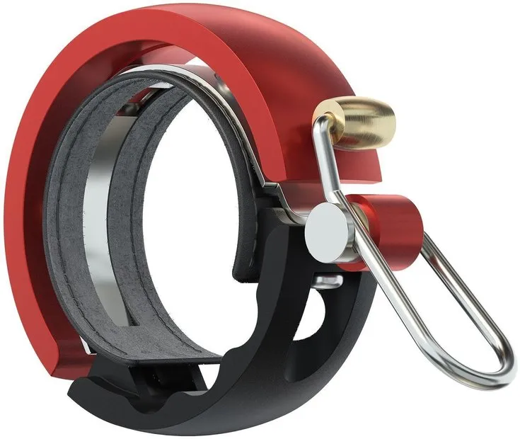 Knog Knog Fahrradklingel Oi Luxe groß 23.8 - 31.8mm schwarz rot – Produktbild 2 von 2