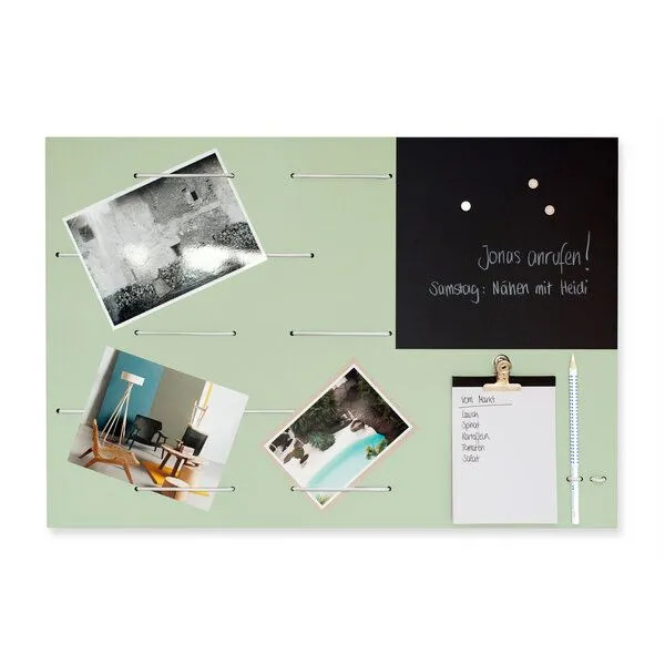 klotzaufklotz klotzaufklotz Memoboard Linoleum, Blassgrün, – Produktbild 1 von 5