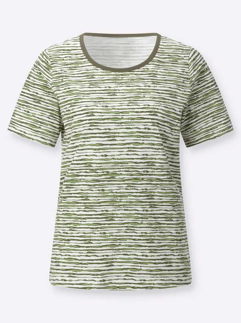 Witt T-Shirt, Khaki-lindgrün-bedruckt, – Produktbild 2 von 2