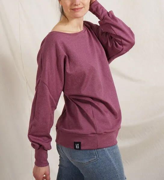 Lena Schokolade Lena Schokolade Jacquard Pullover, Pflaume, – Produktbild 1 von 2