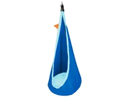 HANS NATUR Kinder Hängehöhle "Joki" Bio-Baumwolle mit Befestigungsset blau Maße 150 x 70 cm – Produktbild 1 von 1