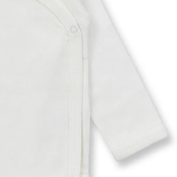 Sense Organics sense-organics Baby Wickel Langarmbody, Modell YGON, Weiß, – Produktbild 4 von 4
