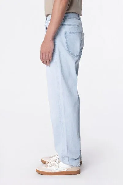DAWN RISE Relaxed Tapered Minimal Stretch - Basic - Ice Blue - Ice Blue / 36 / 32 – Produktbild 4 von 5