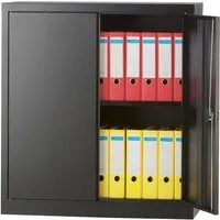 Bisley Flügeltürensch. "UNIVERSAL" 2OH, Breite 91,4 cm schwarz – Produktbild 1 von 1