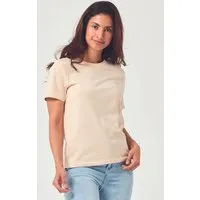 COREBASE COREBASE Damen TShirt "Classic Fit" aus 100% Baumwolle, Sand (gelb), – Produktbild 2 von 5