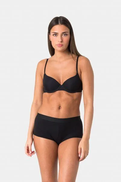 Elsie Elsie Unterhosen Damen 5er Pack Hipster Short mit Hoher Taille, 5x schwarz, – Produktbild 1 von 2