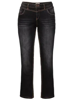 sheego Gerade Jeans black denim – Produktbild 1 von 1