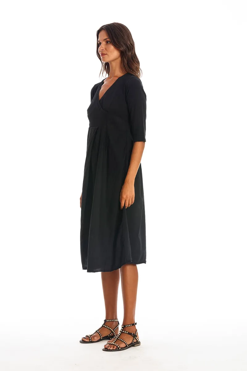 RAVENS VIEW IBIZA RAVENS VIEW IBIZA Damen vegan Kleid City Schwarz, Schwarz, – Produktbild 2 von 2