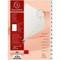 Exacompta Exacompta Register aus Recyclingkunststoff 15-teilig, DIN A4 – Produktbild 1 von 1