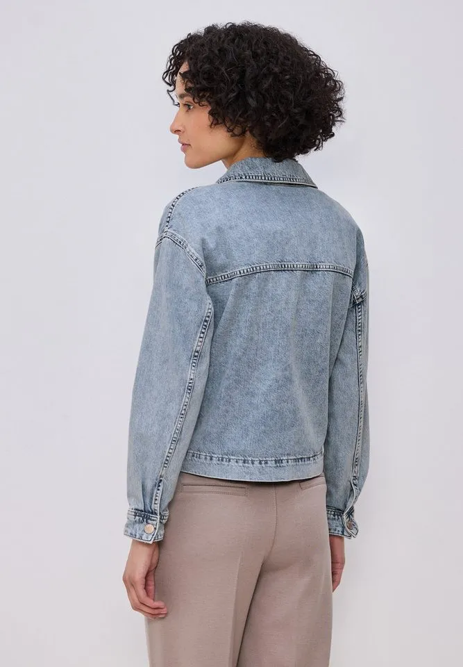 STREET ONE Jeansjacke in Denim-Optik, Blau, – Produktbild 3 von 5
