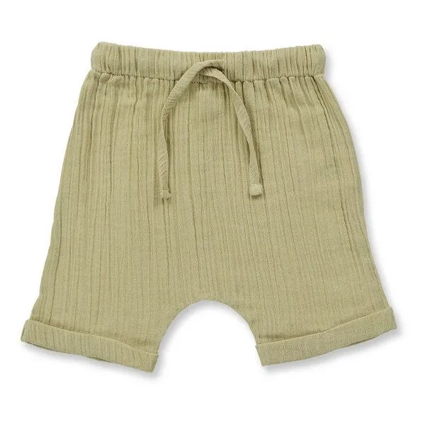 Sense Organics Sense Organics Baby Shorts, Modell CHARLIE, Helles schilfgrün, – Produktbild 1 von 4