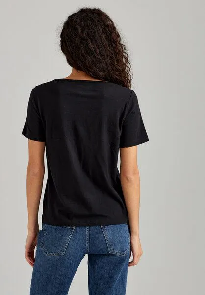 THOKKTHOKK ThokkThokk Damen T-Shirt Bio Fair, Schwarz, – Produktbild 4 von 4