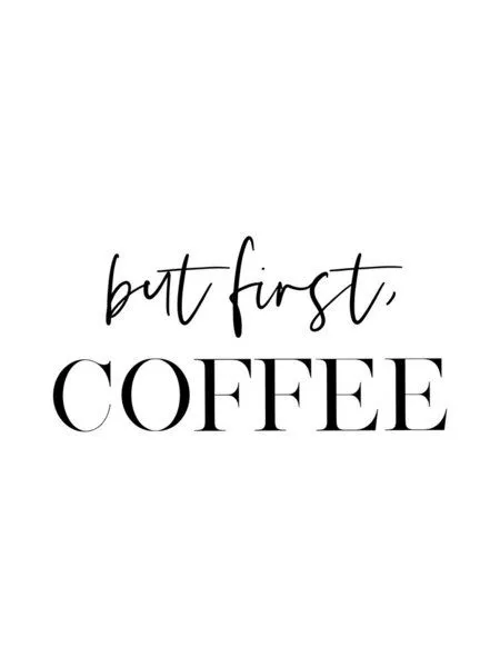 Photocircle Photocircle Poster / Leinwandbild - But First Coffee No2 – Produktbild 1 von 4