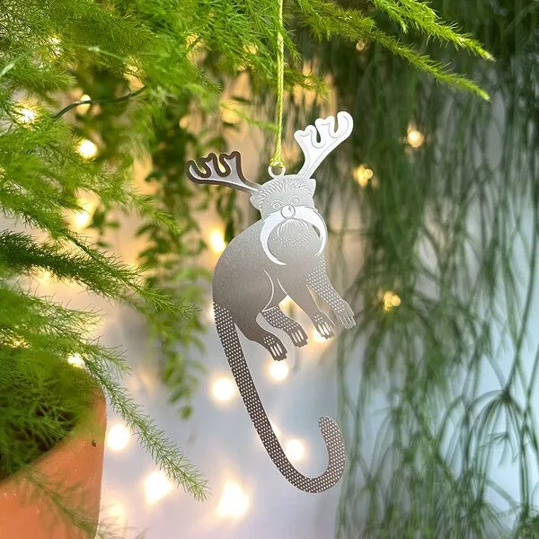 another studio another studio PARTY ANIMAL - Design Weihnachtsdekoration aus Edelstahl, Tamarin, – Produktbild 2 von 4
