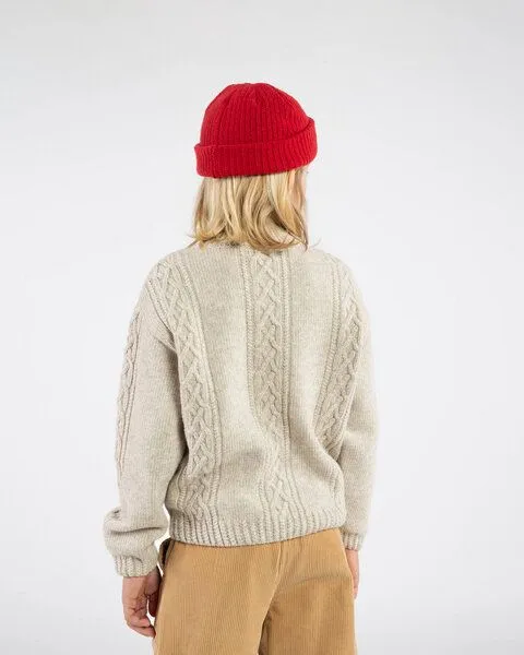 MATONA Matona Strickpullover für Kinder aus Bio-Baumwolle und Wolle / Easy Sweater, Salt, – Produktbild 2 von 4