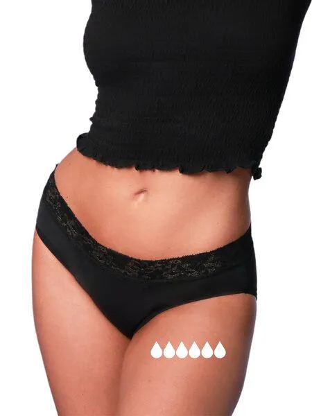 Taynie Ultra Periodenunterwäsche Biozidfrei 60°C Taynie Queen Ultra, Schwarz, – Produktbild 2 von 4