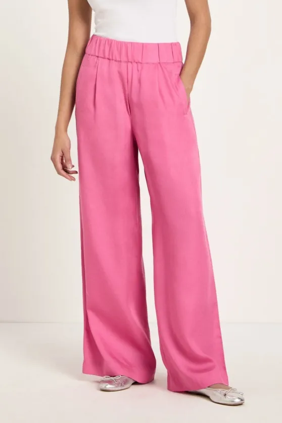 LANIUS Lanius Damen vegan Hose Weites Bein Rosa, Rosa, – Produktbild 2 von 2