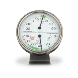 Hama Hama Thermometer und Hygrometer "Tahiti", Ø 11 cm, Silber – Produktbild 1 von 1