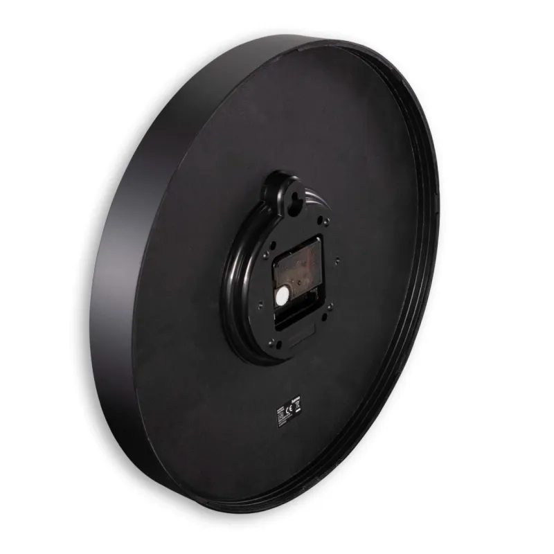 Hama Hama Wanduhr "Formentera", Ø 35 cm, ohne Ticken, Schwarz/weiß, – Produktbild 3 von 3