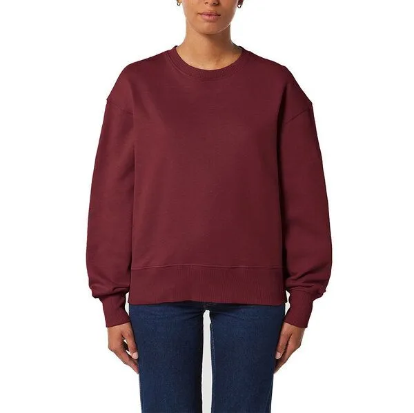 YTWOO YTWOO Lässiges Sweatshirt in Bio-Qualität, Pullover, Sweater, Unisex, Burgunderrot, – Produktbild 1 von 3