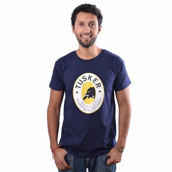 Africulture Africulture Tusker T-Shirt, Navy, – Produktbild 1 von 1